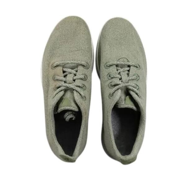 Allbirds Shoes Mens 9 Sneaker Lifestyle Wool Runner Trainer Green Casual Comfort - Picture 5 of 15